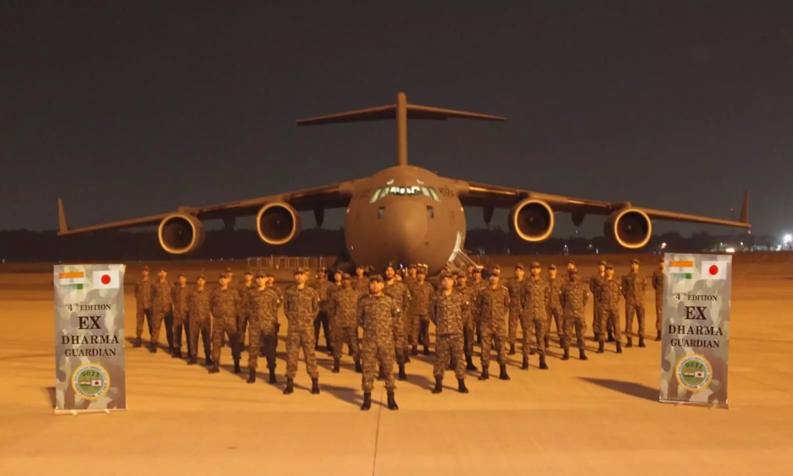 भारत और जापान का संयुक्त सैन्य प्रशिक्षण अभ्यास धर्म गार्जियन जापान में शिगा प्रांत के कैंप इमाज़ू में आयोजित होगा