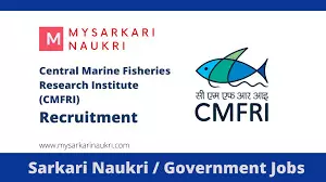 Company Name:ICAR-Central Marine Fisheries Research Institute , Job Title - Project Associate