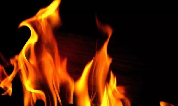 यूपी के कानपुर में भीषण आग लगने से 40 दुकानें जलकर खाक