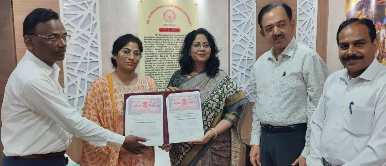 рдЕрд╡рдз рд╡рд┐рд╡рд┐ рдХрд╛ рдЕрдиреНрддрд░рд░рд╛рд╖реНрдЯреНрд░реАрдп рдХрдВрдкрдиреА рдХреЗ рд╕рд╛рде рд╣реБрдЖ рдПрдордУрдпреВ,рдЕрдиреНрддрд░рд░рд╛рд╖реНрдЯреНрд░реАрдп рдПрдордУрдпреВ рд╕реЗ рдЫрд╛рддреНрд░реЛрдВ рдХреЛ рд░реЛрдЬрдЧрд╛рд░ рдПрд╡рдВ рдкреНрд░рд╢рд┐рдХреНрд╖рдг рдорд┐рд▓реЗрдЧрд╛рдГ рдкреНрд░реЛ0 рдкреНрд░рддрд┐рднрд╛ рдЧреЛрдпрд▓ рдЕрд╡рдз рд╡рд┐рд╡рд┐ рдХрд╛ рдЕрдиреНрддрд░рд░рд╛рд╖реНрдЯреНрд░реАрдп рдХрдВрдкрдиреА рдХреЗ рд╕рд╛рде рд╣реБрдЖ рдПрдордУрдпреВ,рдЕрдиреНрддрд░рд░рд╛рд╖реНрдЯреНрд░реАрдп рдПрдордУрдпреВ рд╕реЗ рдЫрд╛рддреНрд░реЛрдВ рдХреЛ рд░реЛрдЬрдЧрд╛рд░ рдПрд╡рдВ рдкреНрд░рд╢рд┐рдХреНрд╖рдг рдорд┐рд▓реЗрдЧрд╛рдГ рдкреНрд░реЛ0 рдкреНрд░рддрд┐рднрд╛ рдЧреЛрдпрд▓