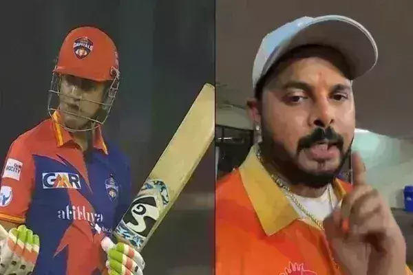 गौतम गंभीर के साथ हुई बहस के बाद एलएलसी ने श्रीसंत को भेजा कानूनी नोटिस