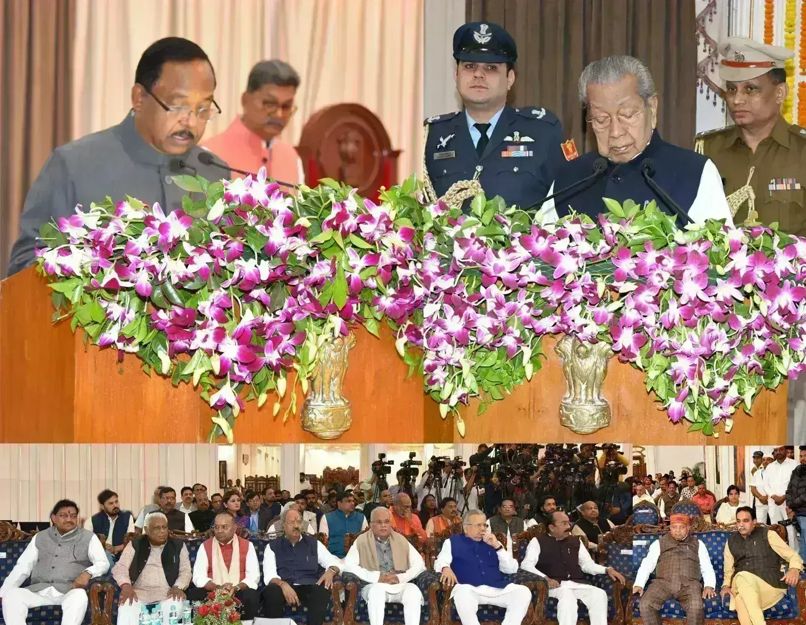 राज्यपाल हरिचंदन ने नेताम को दिलाई प्रोटेम स्पीकर पद की शपथ राज्यपाल हरिचंदन ने नेताम को दिलाई प्रोटेम स्पीकर पद की शपथ