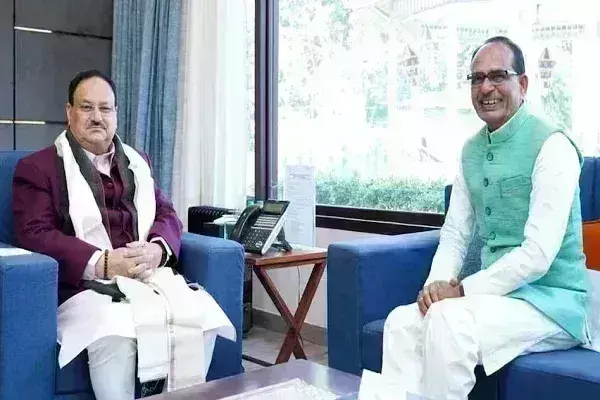 नई भूमिका पर चर्चा के लिए दिल्ली में नड्डा से मिले शिवराज नई भूमिका पर चर्चा के लिए दिल्ली में नड्डा से मिले शिवराज