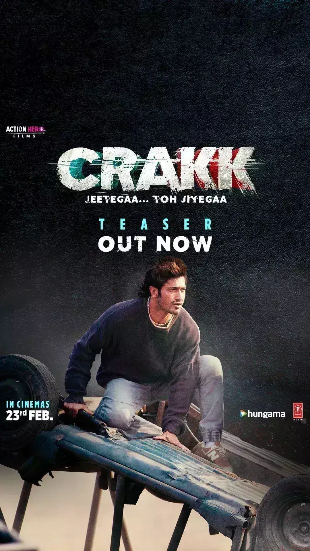 क्रैक का शानदार टीजर हुआ रिलीज, विद्युत जामवाल की हैरतअंगेज स्पोर्ट्स स्टंट से भरपूर फिल्म 23 फरवरी को होगी रिलीज
