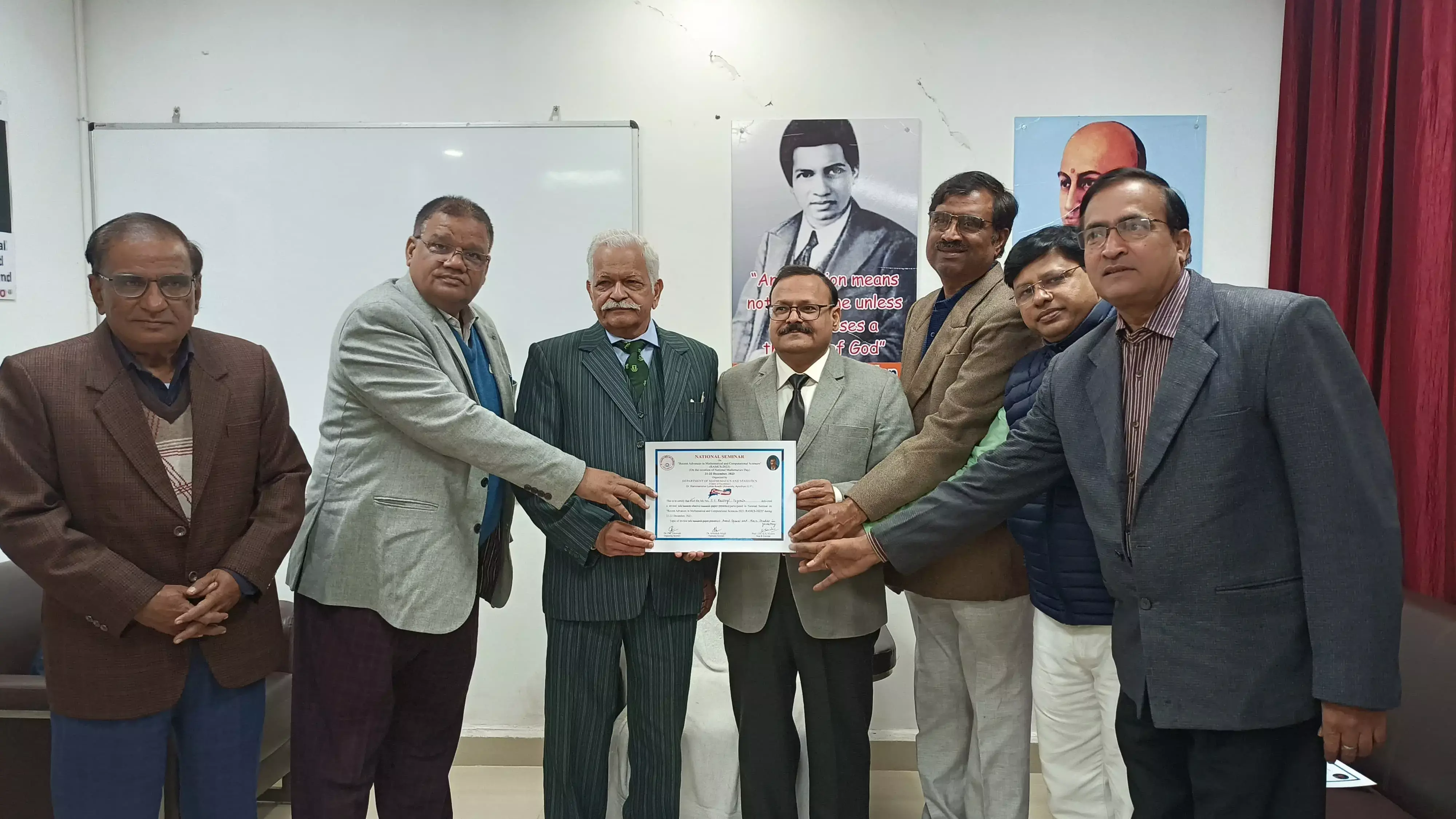 रामानुजन के गणितीय सिद्धांत उपयोगीः प्रो0 रस्तोगी