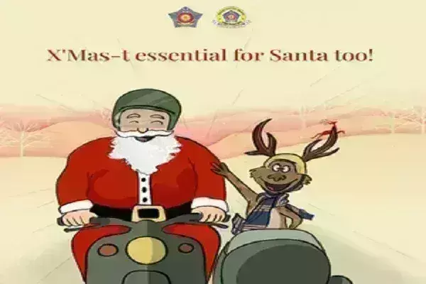 मुंबई ट्रैफिक पुलिस की ओर से क्रिसमस की शुभकामनाएं मुंबई ट्रैफिक पुलिस की ओर से क्रिसमस की शुभकामनाएं
