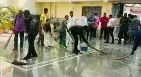 (दुर्ग) रामलला की प्राण प्रतिष्ठा से पहले भाजपा द्वारा मंदिरों, तीर्थस्थलों एवं पूजास्थलों का स्वच्छता अभियान प्रारंभ