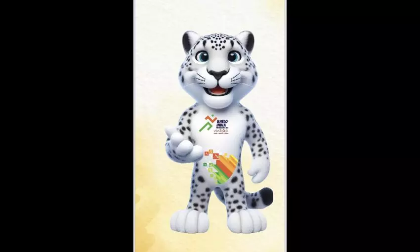 Khelo India Winter Games 2024 mascot, snow leopard Sheen-e Shi (Shan) unveiled