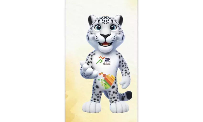 Khelo India Winter Games 2024 mascot, snow leopard Sheen-e Shi (Shan) unveiled