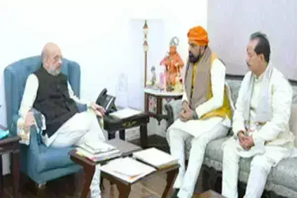 बिहार के उपमुख्यमंत्री सम्राट चौधरी और विजय सिन्हा ने की अमित शाह, राजनाथ सिंह से मुलाकात