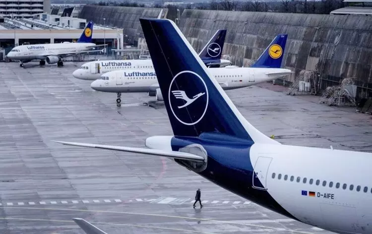 Around 900 flights cancel amid 27-hour strike by Lufthansa ground staff.