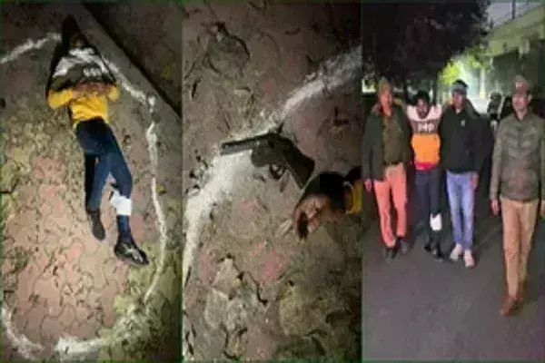 पुलिस मुठभेड़ में बदमाश गिरफ्तार, एक दर्जन से ज्यादा मामले हैं दर्ज