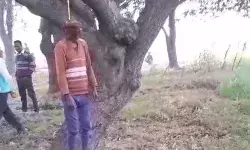आम के पेड़ से लटकता मिला अज्ञात युवक का शव