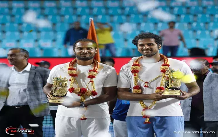 बेंगलुरु ओपन टेनिस: भारत के साकेत माइनेनी और रामकुमार रामनाथन ने युगल खिताब जीता