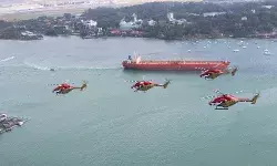 SARANG HELICOPTER DISPLAY TEAM ALL SET FOR SINGAPORE AIRSHOW 2024 SARANG HELICOPTER DISPLAY TEAM ALL SET FOR SINGAPORE AIRSHOW 2024