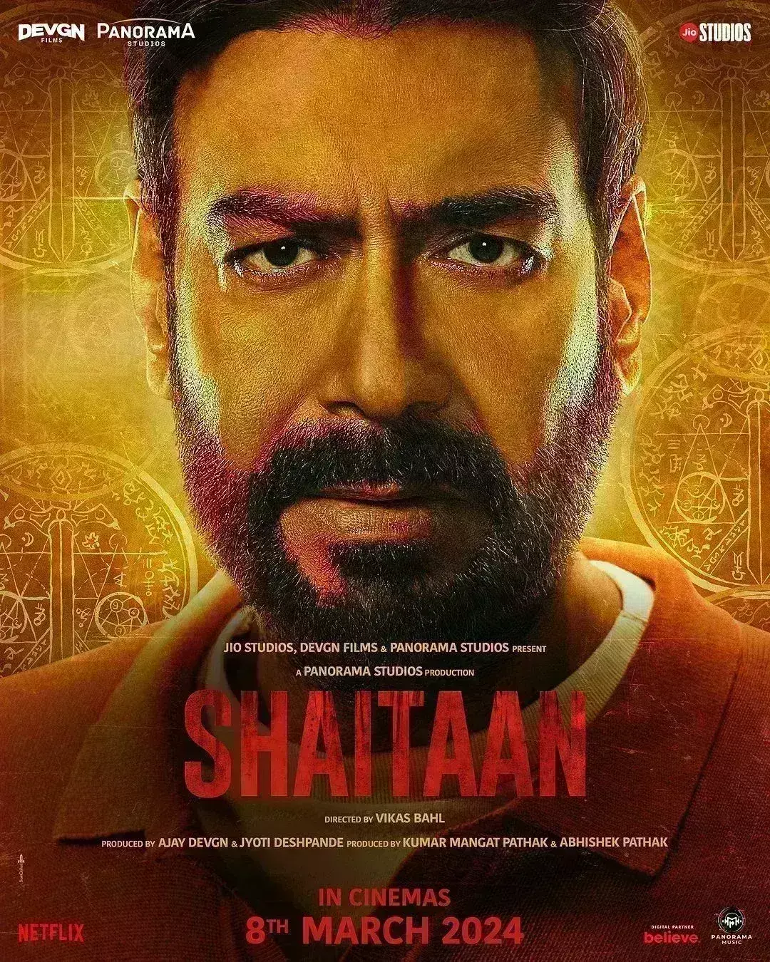 एक बार फिर फैमिली को बचाएंगे अजय देवगन, रोमांचक फिल्म शैतान का नया पोस्टर रिलीज