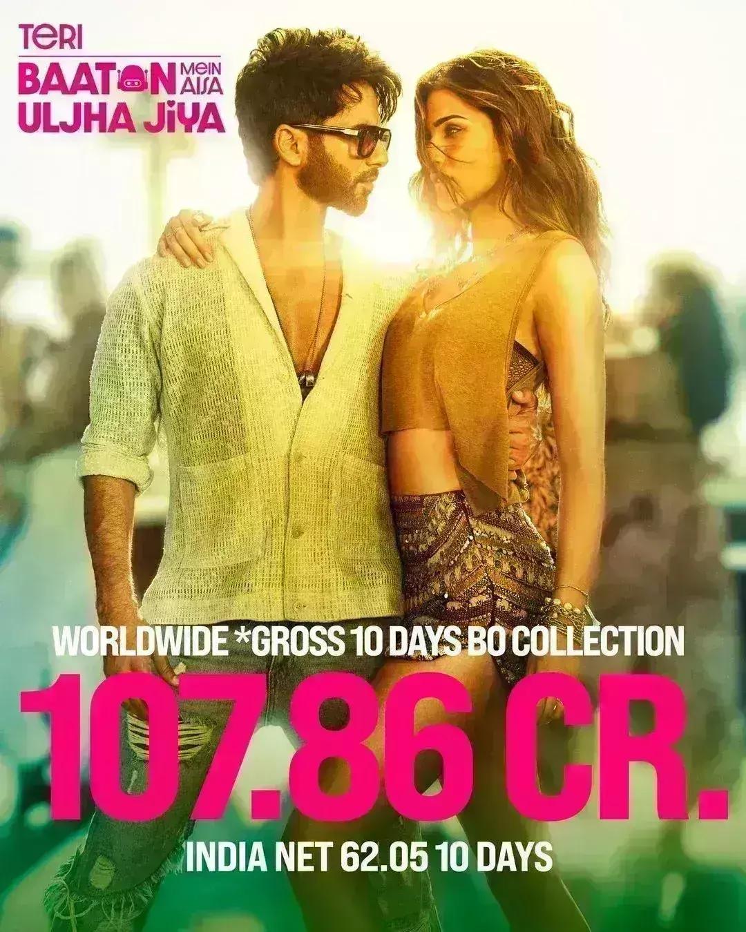 तेरी बातों में ऐसा उलझा जिया ने वल्र्डवाइड 100 करोड़ क्लब में की धमाकेदार एंट्री, शाहिद-कृति की फिल्म की रफ्तार