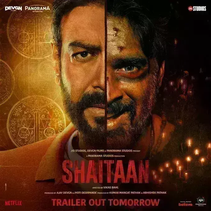 शैतान का नया पोस्टर जारी, अजय देवगन और आर माधवन के बीच होगी जबरदस्त भिड़ंत