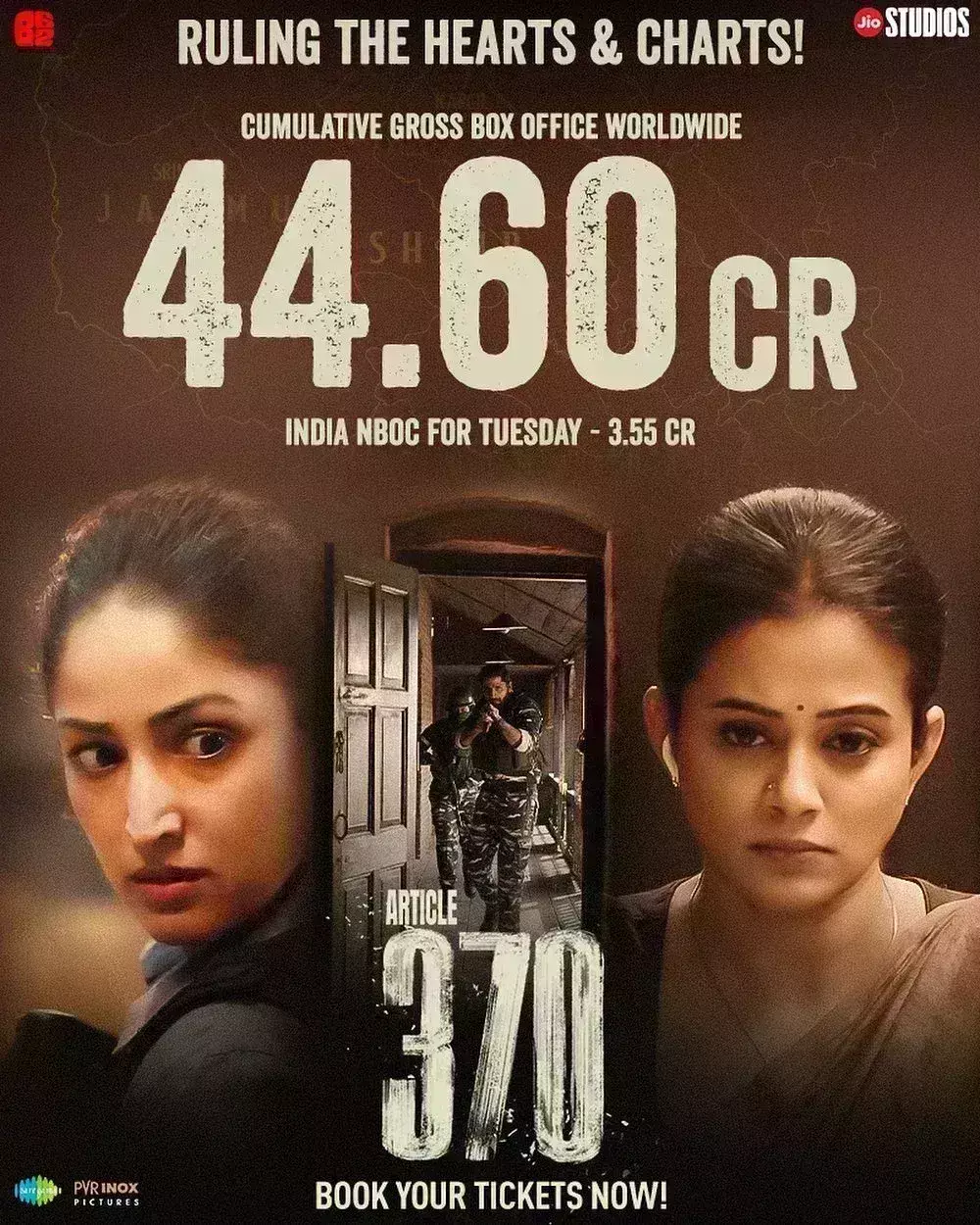 दुनियाभर में यामी गौतम की आर्टिकल 370 का डंका, 50 करोड़ के करीब पहुंची फिल्म
