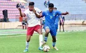 संतोष ट्रॉफी 2024: मणिपुर, दिल्ली, रेलवे ने क्वार्टर फाइनल में बर्थ पक्की की संतोष ट्रॉफी 2024: मणिपुर, दिल्ली, रेलवे ने क्वार्टर फाइनल में बर्थ पक्की की