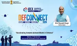 रक्षा मंत्री स्वदेशी रक्षा नवाचार को प्रोत्साहित करने के लिए डेफकनेक्ट 2024 का उद्घाटन करेंगे रक्षा मंत्री स्वदेशी रक्षा नवाचार को प्रोत्साहित करने के लिए डेफकनेक्ट 2024 का उद्घाटन करेंगे