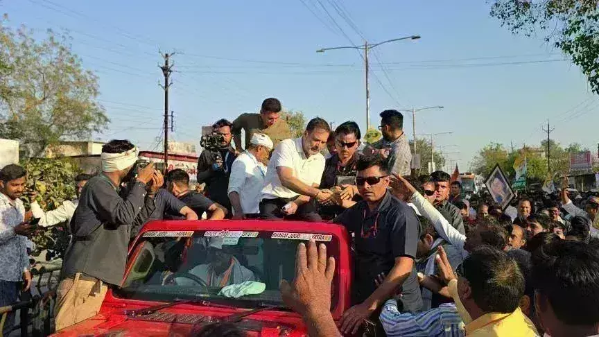 फ्लॉप शो साबित हुई राहुल गांधी की भारत जोड़ो न्याय यात्रा; गाडियों की लम्बी कतार,लोग नदारद