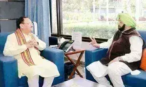 भाजपा अध्यक्ष जेपी नड्डा से मिले पंजाब के पूर्व सीएम कैप्टन अमरिंदर सिंह