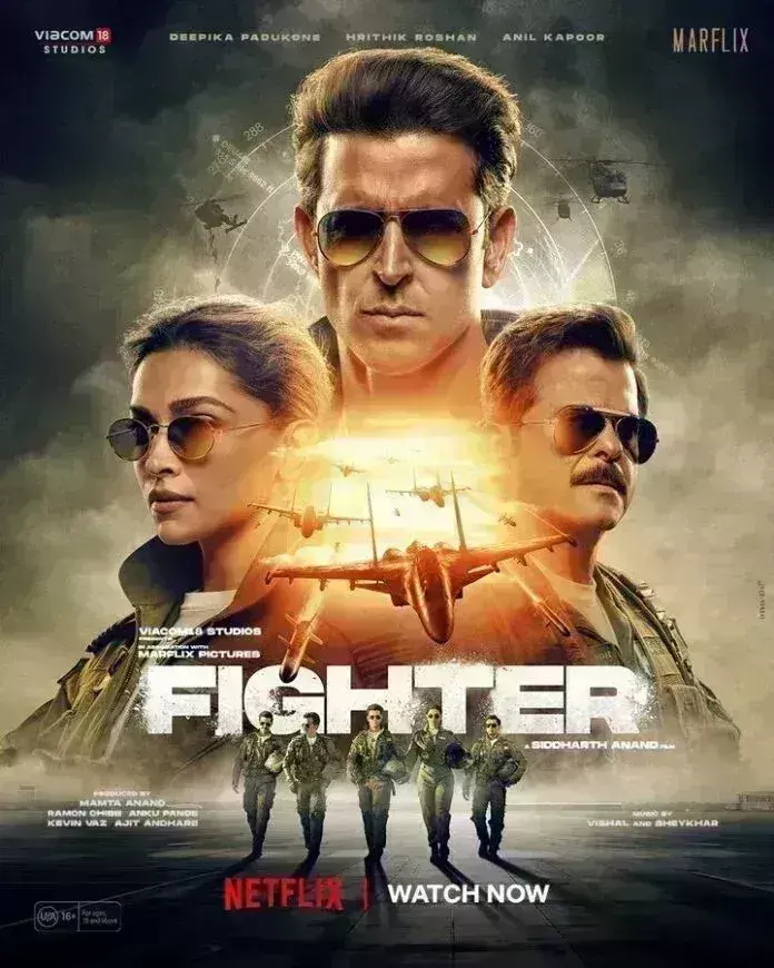 ऋतिक रोशन और दीपिका पादुकोण स्टारर एरियल एक्शन फिल्म फाइटर नेटफ्लिक्स पर हुई रिलीज!