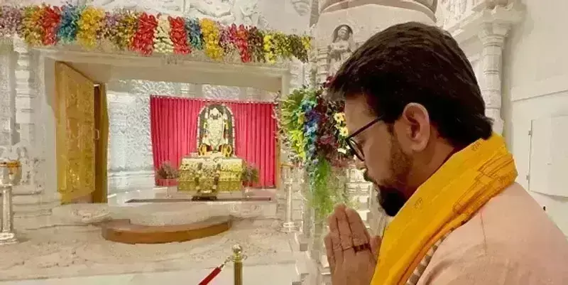 अनुराग ठाकुर ने किए श्री राम लला के दर्शन, राहुल गांधी पर बोले- आना तो होगा राम के शरण में ही