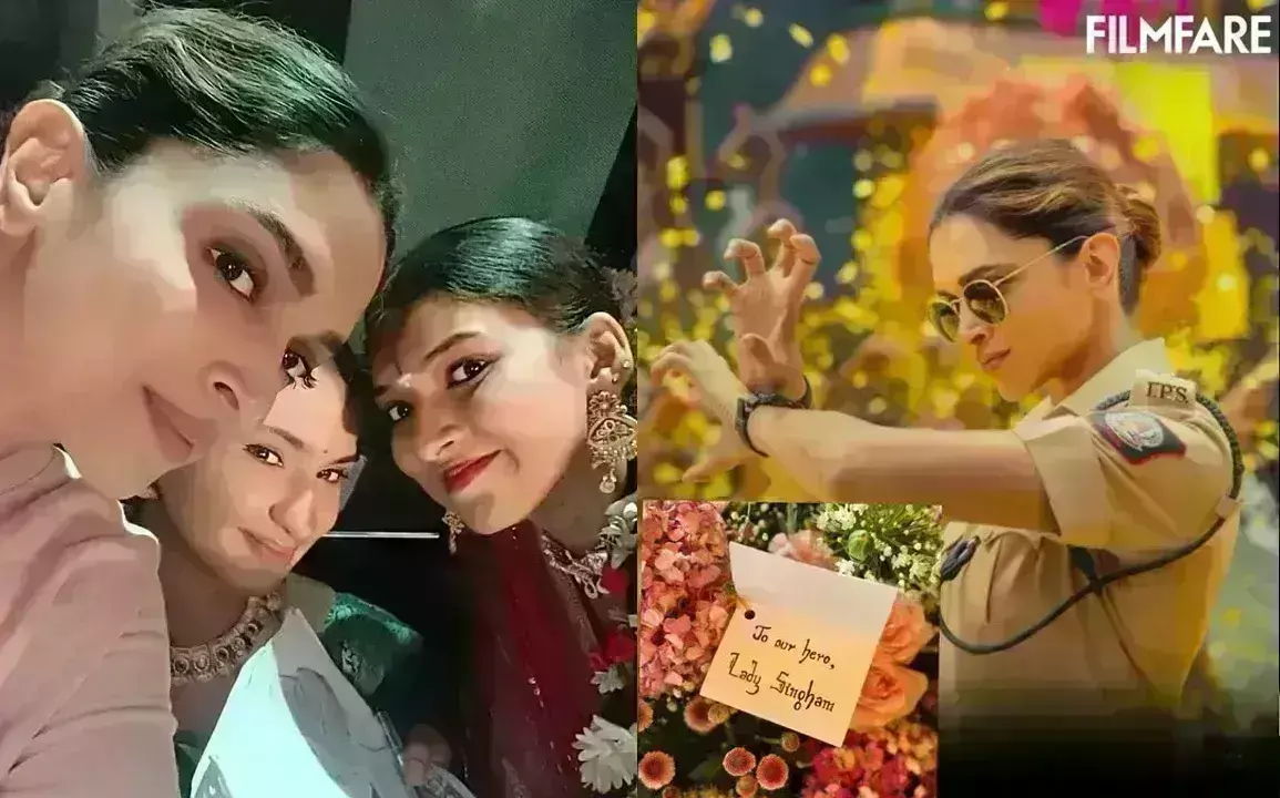 दीपिका पादुकोण ने सिंघम अगेन के सेट पर कलाकारों के साथ दिए पोज, एक्ट्रेस को दिया खास तोहफा दीपिका पादुकोण ने सिंघम अगेन के सेट पर कलाकारों के साथ दिए पोज, एक्ट्रेस को दिया खास तोहफा