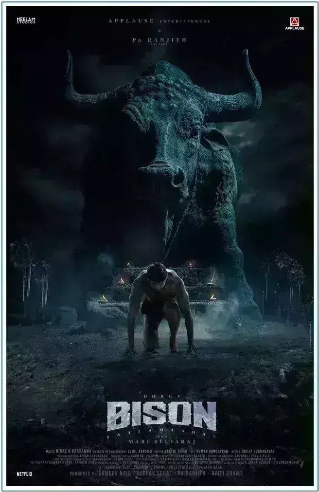 चियान विक्रम के बेटे ध्रुव की नई फिल्म का ऐलान, सामने आया बायसन का धांसू पोस्टर