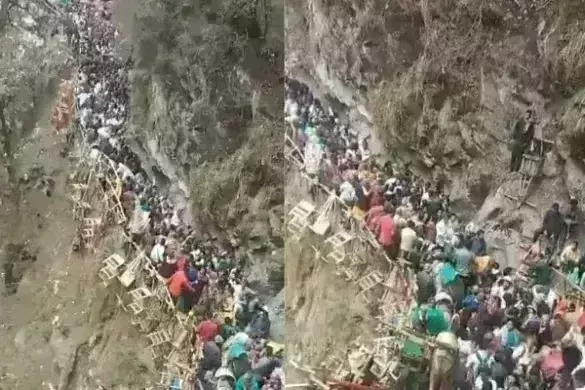 यमुनोत्री धाम में भक्तों की भीड़ देख पुलिस प्रशासन के हाथ-पांव फूले, श्रद्धालुओं से कहा-स्थगित करें यात्रा