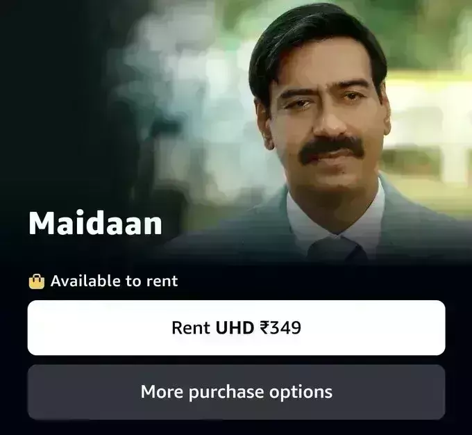 अजय देवगन की फिल्म मैदान ने ओटीटी प्लेटफॉर्म अमेजन प्राइम वीडियो पर दी दस्तक अजय देवगन की फिल्म मैदान ने ओटीटी प्लेटफॉर्म अमेजन प्राइम वीडियो पर दी दस्तक