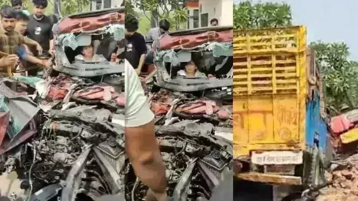 यमुना एक्सप्रेसवे पर कार ने ट्रॉली को मारी टक्कर, मां-बेटी को पुलिस ने किया रेस्क्यू यमुना एक्सप्रेसवे पर कार ने ट्रॉली को मारी टक्कर, मां-बेटी को पुलिस ने किया रेस्क्यू