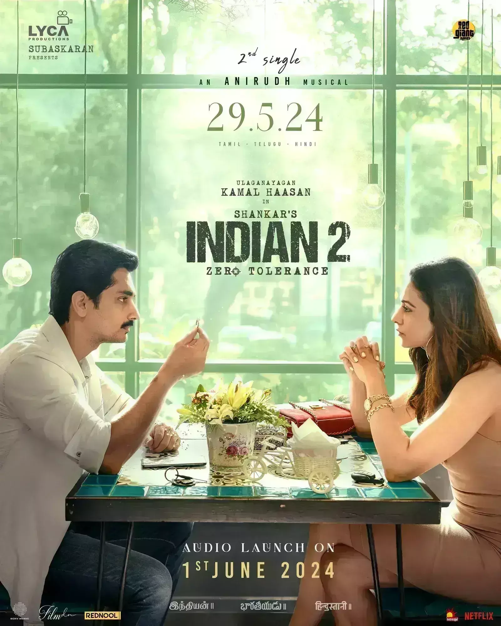 29 मई को रिलीज होगा इंडियन 2 का दूसरा गाना, दर्शकों पर रोमांस का जादू चलाने को तैयार सिद्धार्थ-रकुल प्रीत