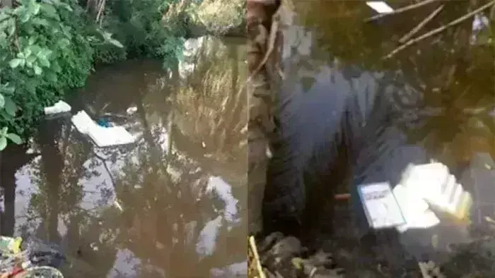 मतदान के बीच पश्चिम बंगाल में बवाल, तालाब में फेंकी ईवीएम, दो गुटों में संघर्ष मतदान के बीच पश्चिम बंगाल में बवाल, तालाब में फेंकी ईवीएम, दो गुटों में संघर्ष