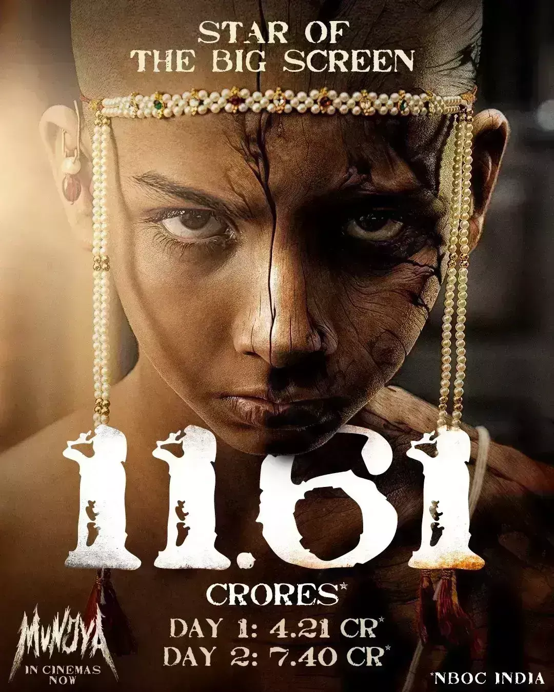 बॉक्स ऑफिस पर मुंज्या का खौफ बरकरार, दूसरे दिन की शानदार दोगुनी कमाई बॉक्स ऑफिस पर मुंज्या का खौफ बरकरार, दूसरे दिन की शानदार दोगुनी कमाई