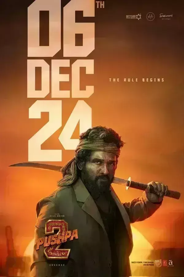 पुष्पा 2: द रूल की रिलीज की तारीख से उठा पर्दा, अल्लू अर्जुन का नया पोस्टर भी जारी पुष्पा 2: द रूल की रिलीज की तारीख से उठा पर्दा, अल्लू अर्जुन का नया पोस्टर भी जारी
