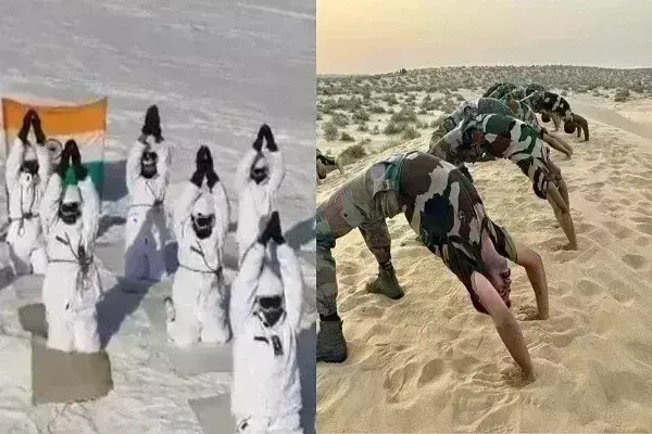 बर्फीले पहाड़ों के शिखर से लेकर समुद्री तट तक छाया योग बर्फीले पहाड़ों के शिखर से लेकर समुद्री तट तक छाया योग