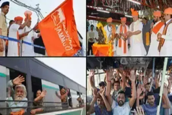 अमरनाथ यात्राः जय बाबा बर्फानी के जयघोष के साथ 4,603 तीर्थयात्रियों का पहला जत्था रवाना अमरनाथ यात्राः जय बाबा बर्फानी के जयघोष के साथ 4,603 तीर्थयात्रियों का पहला जत्था रवाना