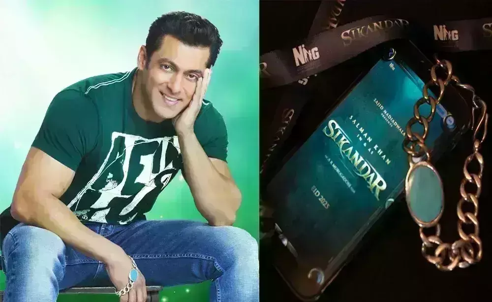 साजिद नाडियाडवाला ने दिखाई सिकंदर की पहली झलक, पोस्टर में दिखी सलमान खान की आईकॉनिक ब्रेसलेट साजिद नाडियाडवाला ने दिखाई सिकंदर की पहली झलक, पोस्टर में दिखी सलमान खान की आईकॉनिक ब्रेसलेट