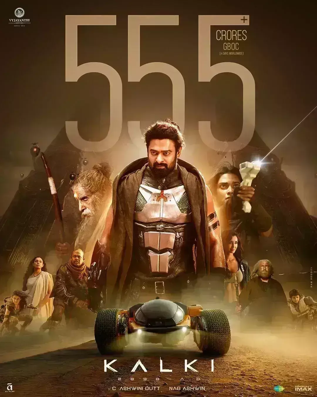 कल्कि 2898 एडी की बॉक्स ऑफिस पर सुनामी, हिंदी भाषा में 100 करोड़ तो वल्र्डवाइड 500 करोड़ का आंकड़ा पार