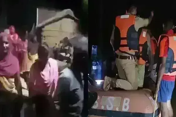 घाघरा नदी में छोड़ा गया ढाई लाख क्यूसेक पानी, फंसे 55 किसान, रेस्क्यू जारी