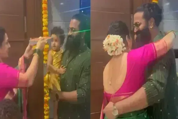 ऋषभ शेट्टी को मिला पुरस्कार, पत्नी ने एक्टर पर लुटाया प्यार, घर में हुआ जश्न ऋषभ शेट्टी को मिला पुरस्कार, पत्नी ने एक्टर पर लुटाया प्यार, घर में हुआ जश्न