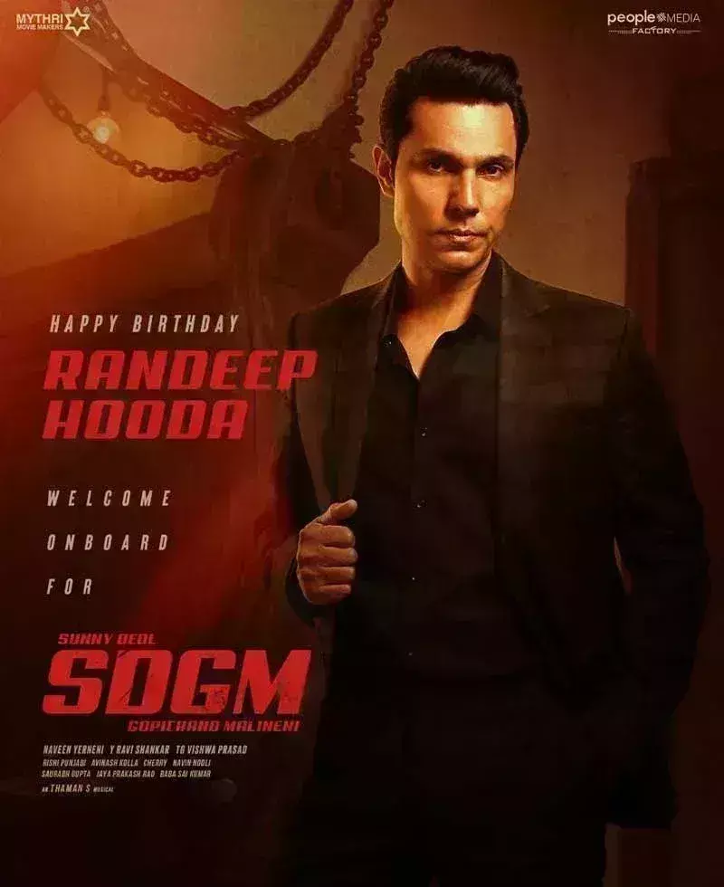 एसडीजीएम से जुड़े रणदीप हुड्डा, अभिनेता ने यूं जताई खुशी