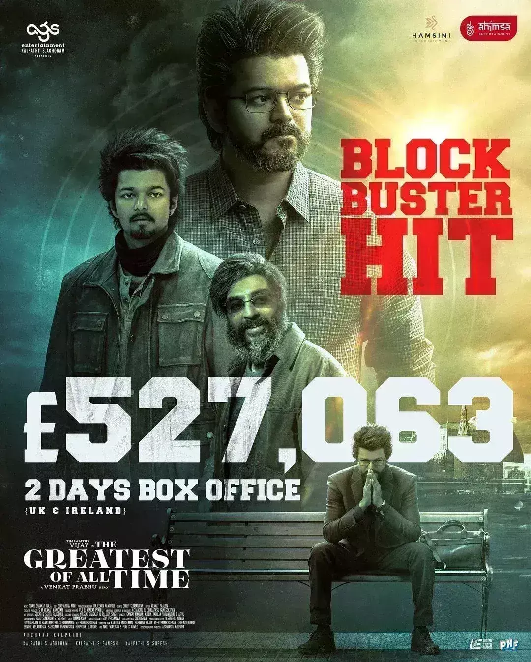 बॉक्स ऑफिस पर चौथे दिन भी थलापति विजय की गोट ने मचाई धूम, 300 करोड़ का आंकडा छूने के करीब फिल्म बॉक्स ऑफिस पर चौथे दिन भी थलापति विजय की गोट ने मचाई धूम, 300 करोड़ का आंकडा छूने के करीब फिल्म