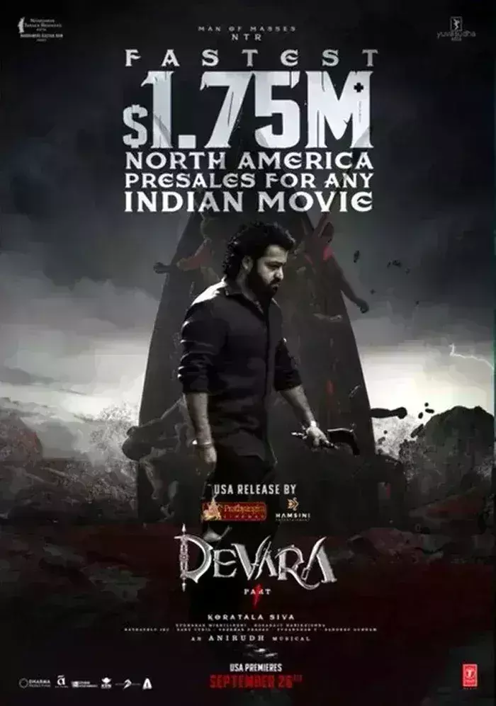 जूनियर एनटीआर की देवरा ने यूएसए प्री-सेल्स में की छप्परफाड़ कमाई, रिलीज से पहले बनाया ये रिकॉर्ड