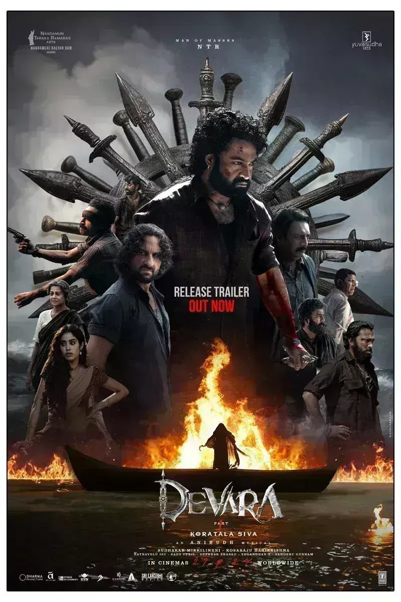 जूनियर एनटीआर की देवरा का धांसू रिलीज ट्रेलर आउट, समंदर के अंदर राज करना है...खौफनाक अंदाज में दिखे अभिनेता