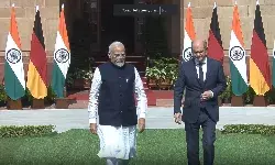 पीएम मोदी और जर्मन चांसलर की हैदराबाद हाउस में बैठक पीएम मोदी और जर्मन चांसलर की हैदराबाद हाउस में बैठक