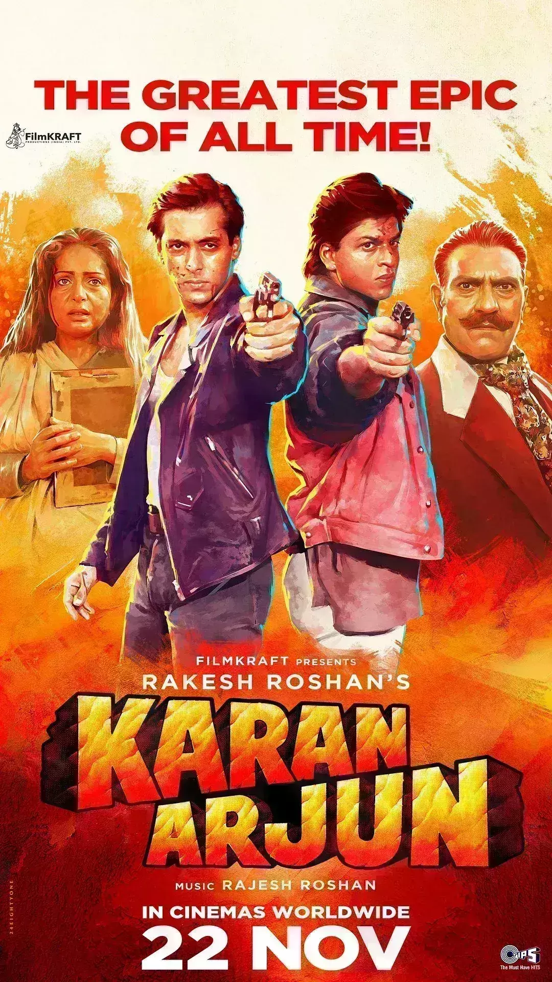 री-रिलीज हो रही करण-अर्जुन, 22 नवंबर को फिर दिखेगी शाहरुख-सलमान की 90 के दशक की दोस्ती